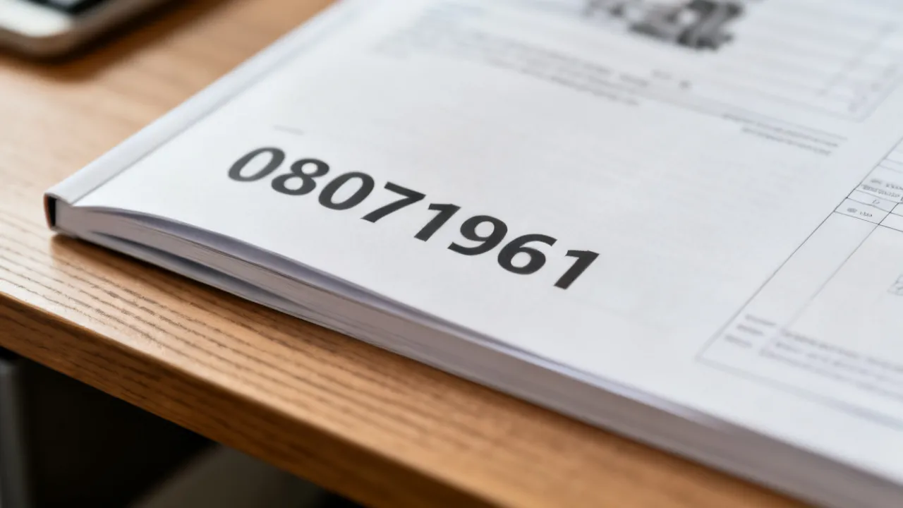 Understanding Supplier Code 08071961 in Procurement Workflows