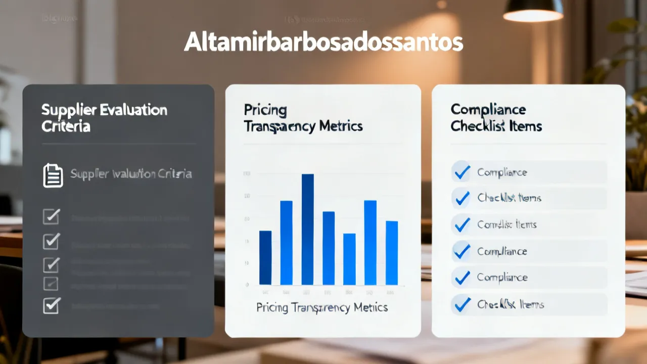 Assessing Altamirbarbosadossantos in Supplier and Pricing Decisions